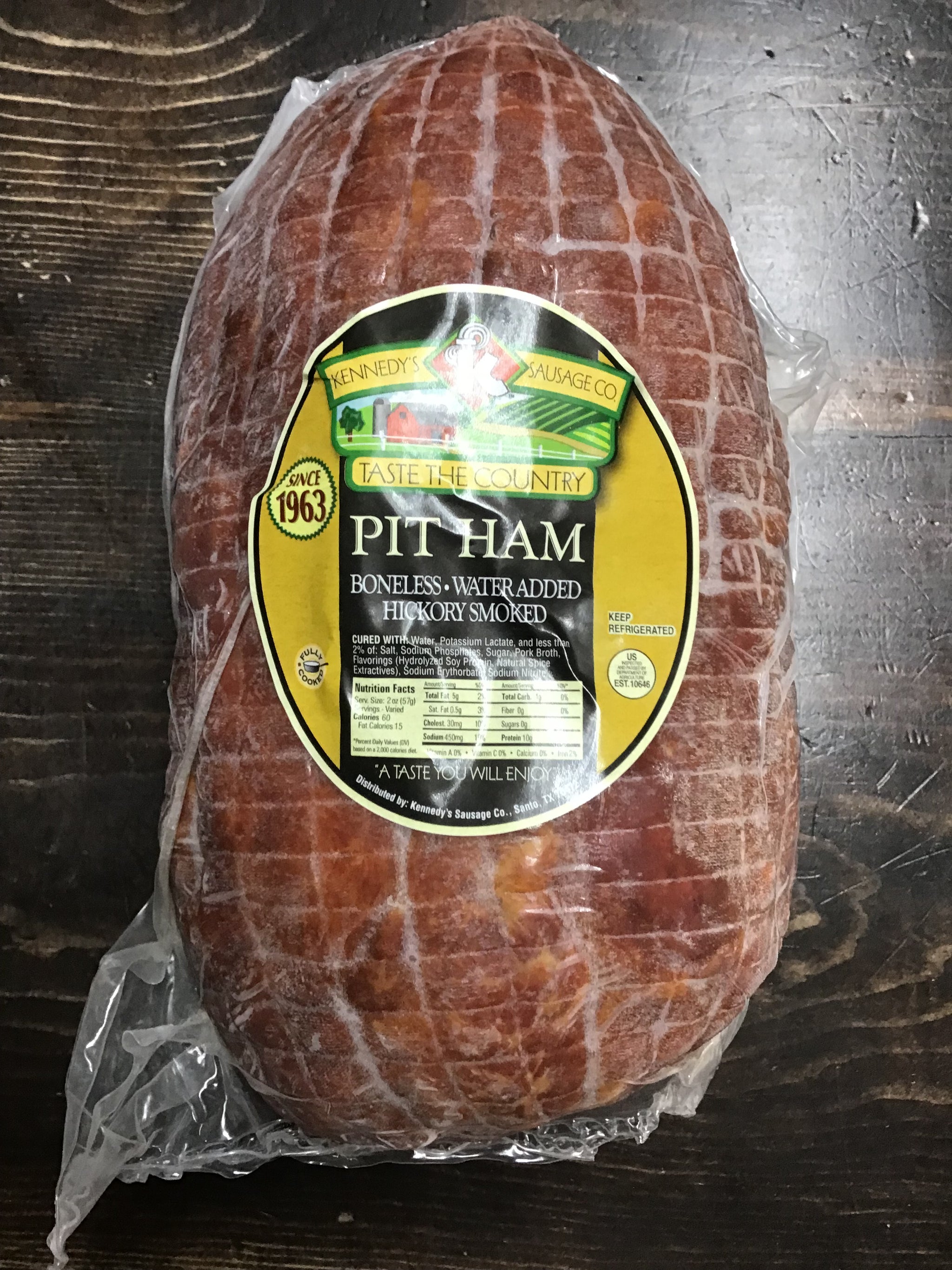 Kennedy's Sausage Co. - Smoked Pit Ham 8-10lb – Kennedys Sausage ...