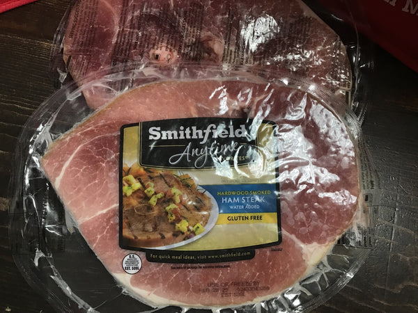 Smithfield Ham Smoked Ham Steak H-E-B Fully Cooked Bone-in Hickory