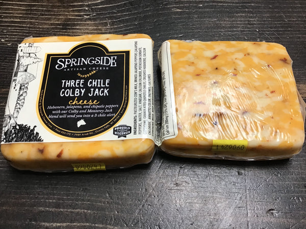 Springside Artisan Cheeses - Three Chile Colby Jack